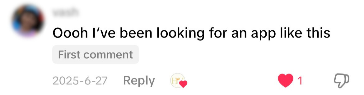 TikTok comment: I’ve been looking for an app like this